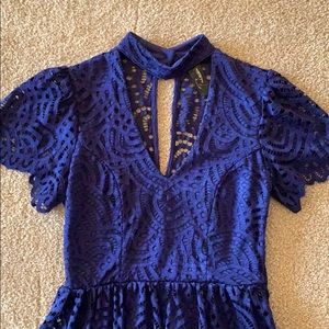 I am selling a navy blue dress.